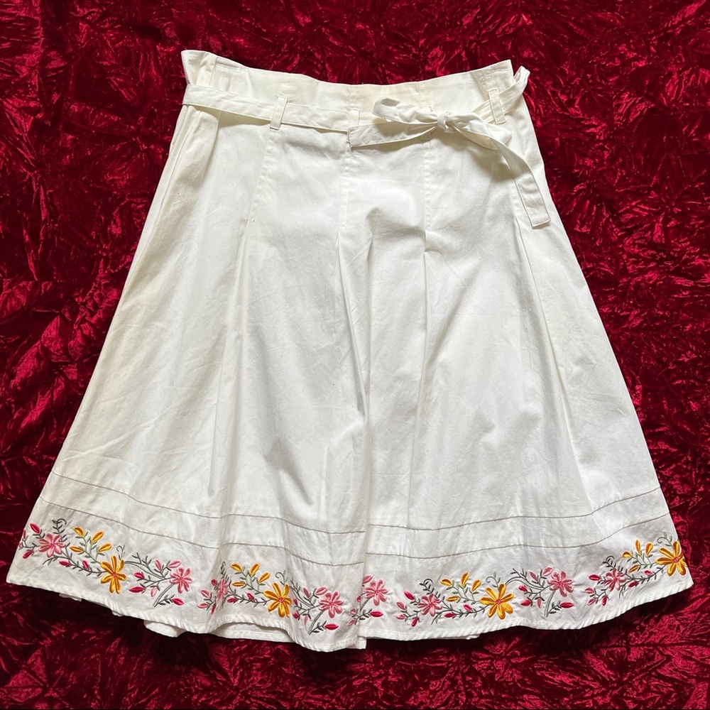 reference Embroidered Skater Skirt